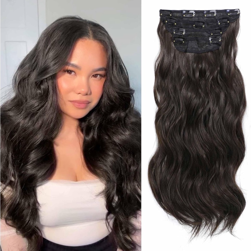 Luxurious Brown Hair Extensions Clip ins